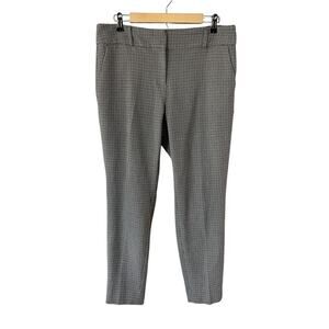 RW & Co Slim Leg Ankle Curry Fit Brown Micro Check Trousers Size 12